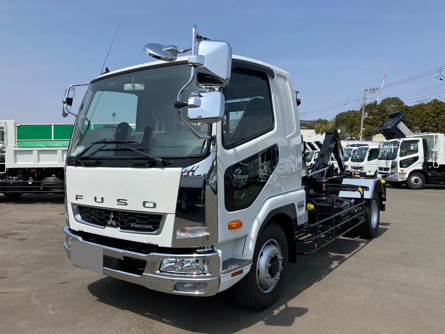 三菱 ファイター 中型/増トン アームロール ツインホイスト ベッド の中古トラック【車両No.172392】