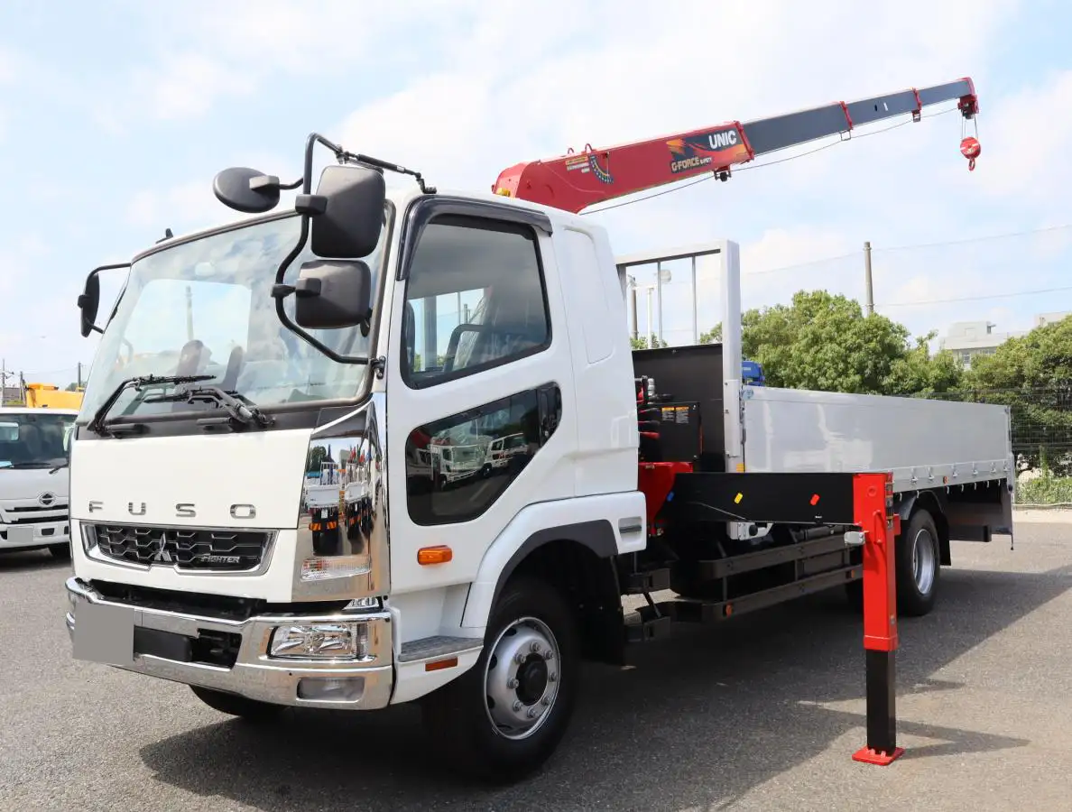 三菱 ファイター 中型/増トン クレーン付 アルミブロック 4段 の中古トラック【車両No.172581】