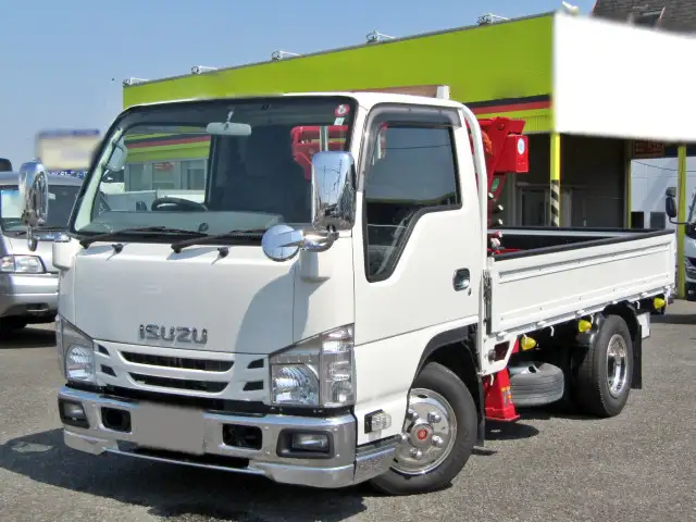 いすゞ エルフ 小型 クレーン付 横置簡易クレーン 床鉄板 の中古トラック【車両No.173113】