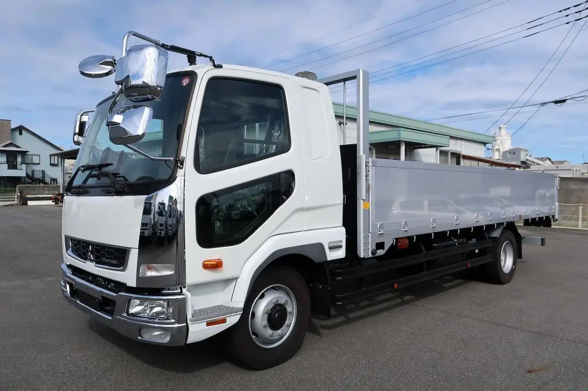 三菱 ファイター 中型/増トン 平ボディ アルミブロック ベッド の中古トラック【車両No.173739】
