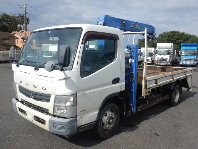 三菱 キャンター 小型 車両重機運搬 3段クレーン フックイン の中古トラック【車両No.174292】