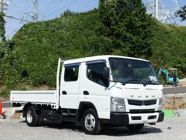 三菱 キャンター 小型 平ボディ Wキャブ 床鉄板 の中古トラック【車両No.174413】