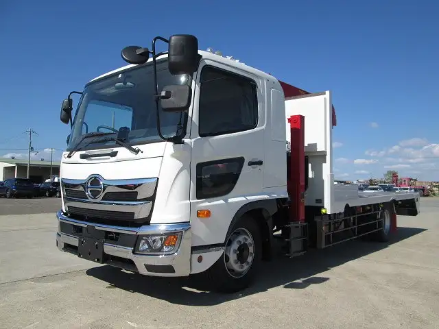 日野 レンジャー 中型/増トン 車両重機運搬 4段クレーン ラジコン の中古トラック【車両No.174963】