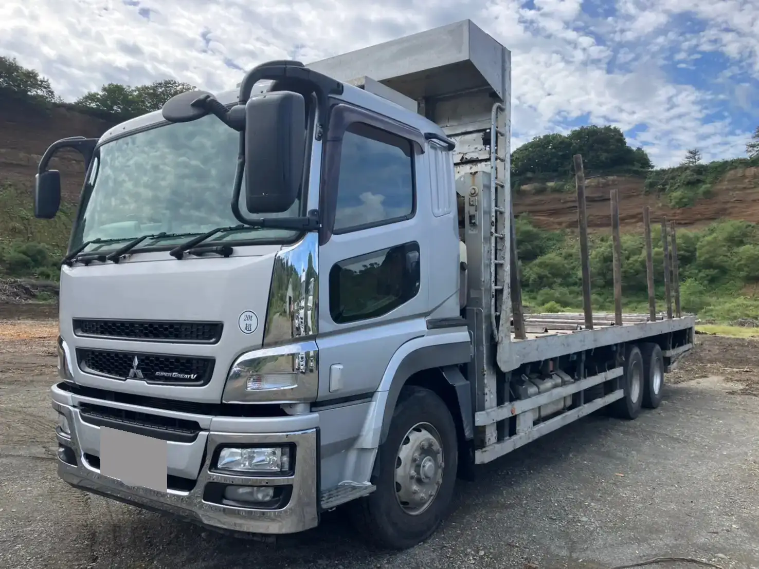 三菱 スーパーグレート 大型 車両重機運搬 ベッド QKG-FV60VZ の中古トラック【車両No.175197】