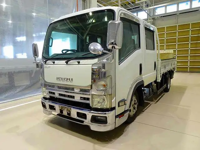 いすゞ エルフ 小型 平ボディ Wキャブ パワーゲート の中古トラック【車両No.175018】