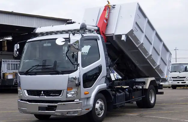 三菱 ファイター 中型/増トン アームロール コンテナ付き ツインホイスト の中古トラック【車両No.175126】