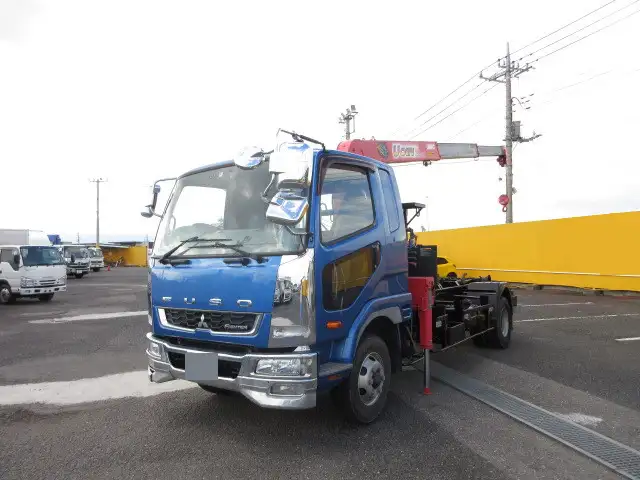 三菱 ファイター 中型/増トン アームロール クレーン付き ツインホイスト の中古トラック【車両No.175711】