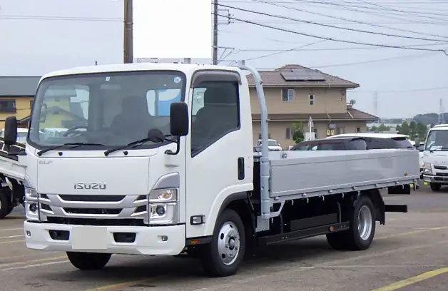 いすゞ エルフ 小型 平ボディ 床鉄板 アルミブロック の中古トラック【車両No.175661】