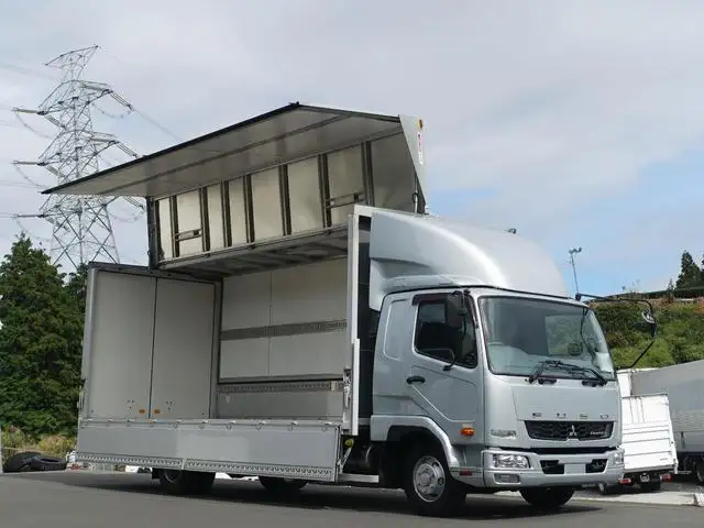 三菱 ファイター 中型/増トン ウイング ベッド TKG-FK61F の中古トラック【車両No.175695】