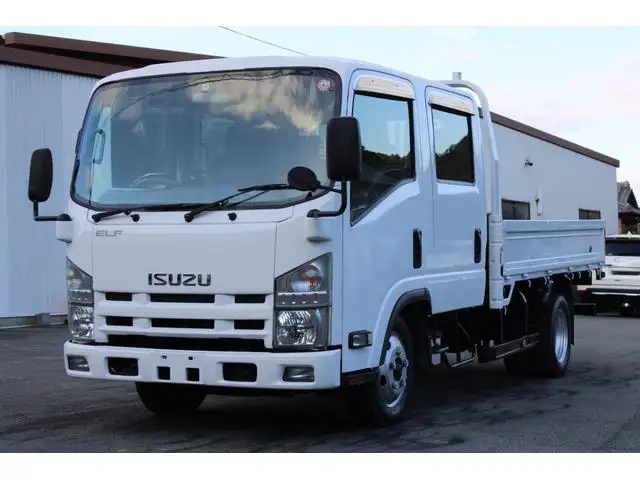 いすゞ エルフ 小型 平ボディ Wキャブ  の中古トラック【車両No.175295】