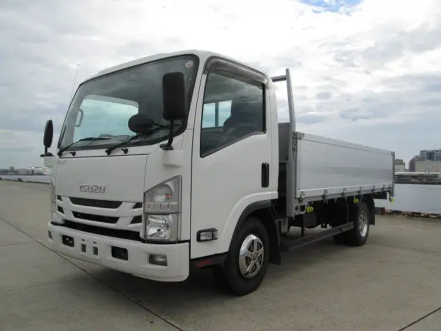 いすゞ エルフ 小型 平ボディ 床鉄板 アルミブロック の中古トラック【車両No.175755】