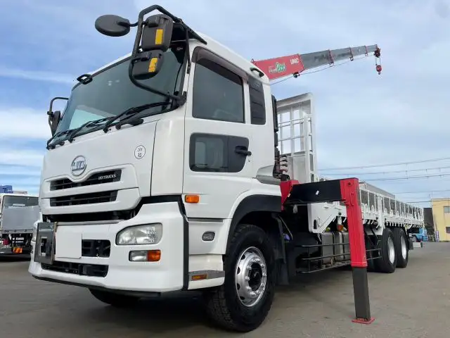 日産UD クオン 大型 クレーン付 エアサス 5段 の中古トラック【車両No.175731】