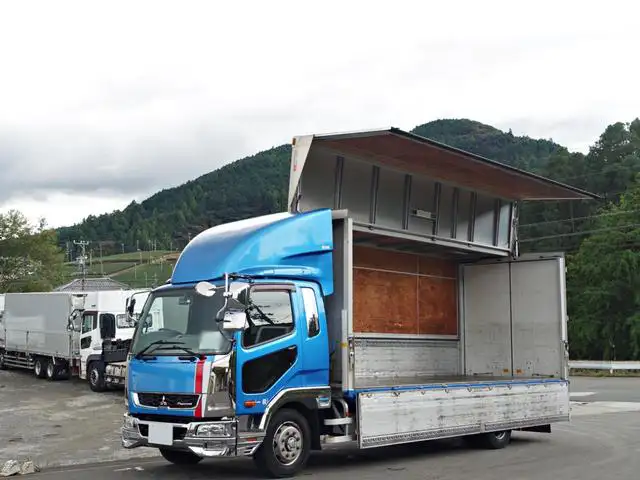 三菱 ファイター 中型/増トン ウイング 床鉄板 ベッド の中古トラック【車両No.176227】