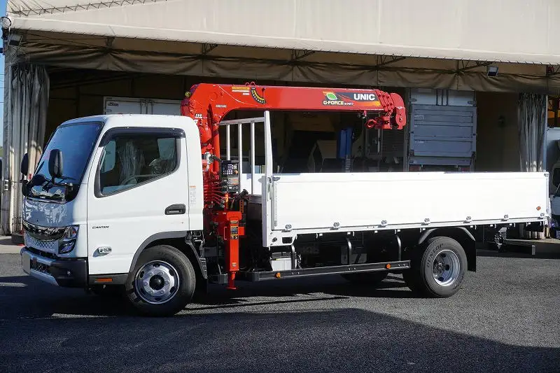 三菱 キャンター 小型 クレーン付 アルミブロック 4段 の中古トラック【車両No.176450】