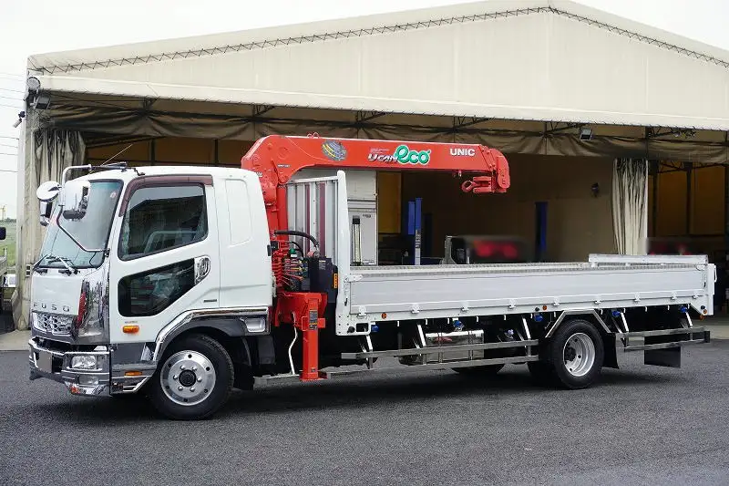 三菱 ファイター 中型/増トン クレーン付 床鉄板 アルミブロック の中古トラック【車両No.176443】