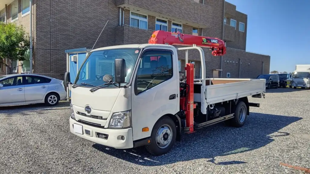 日野 デュトロ 小型 車両重機運搬 4段クレーン ラジコン の中古トラック【車両No.176621】