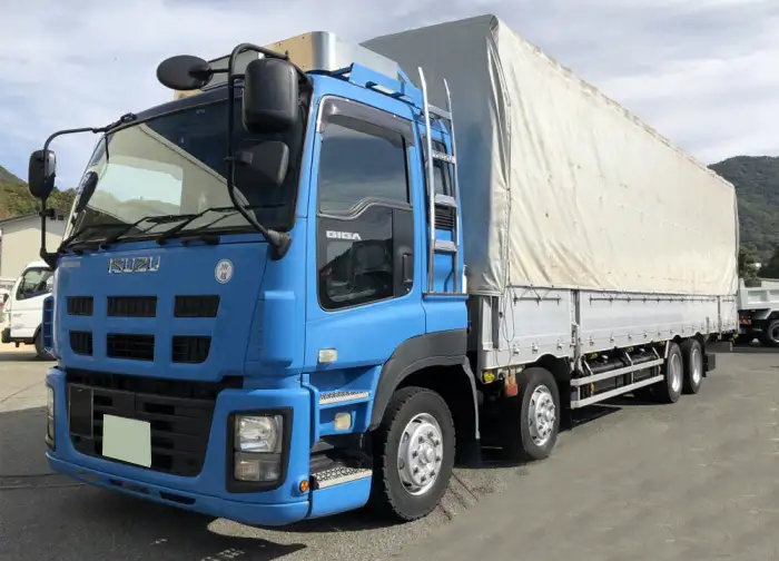 いすゞ ギガ 大型 平ボディ 幌 床鉄板 の中古トラック【車両No.177087】
