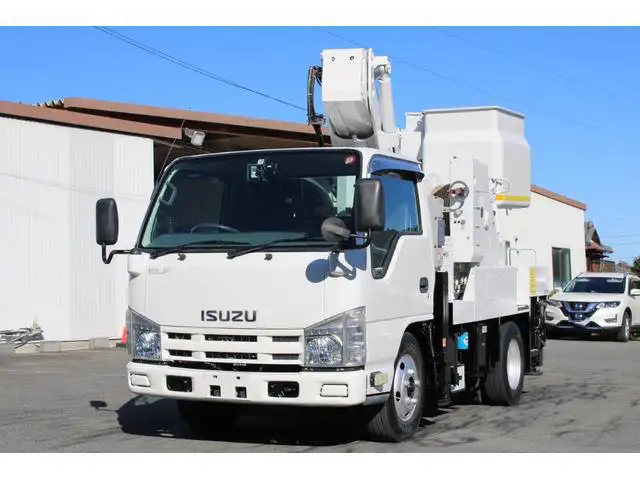 いすゞ エルフ 小型 高所・建柱車 高所作業車 電工仕様 の中古トラック【車両No.177385】