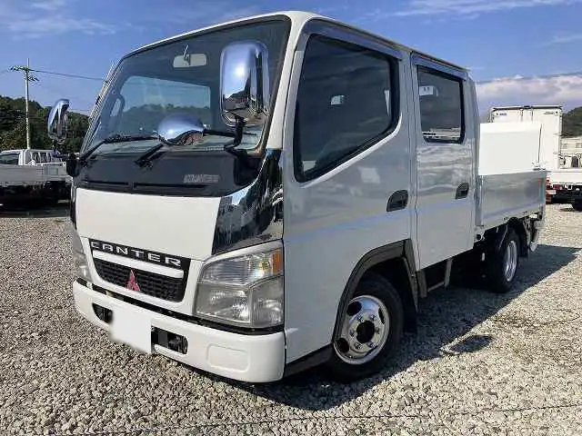 三菱 キャンター 小型 平ボディ Wキャブ パワーゲート の中古トラック【車両No.177534】