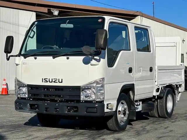 いすゞ エルフ 小型 平ボディ Wキャブ パワーゲート の中古トラック【車両No.177808】