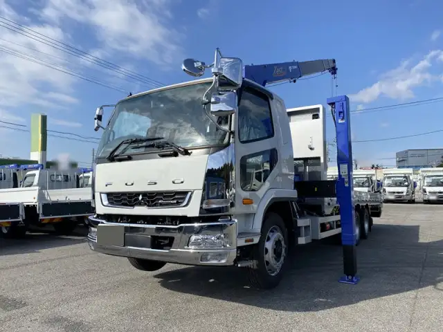 三菱 ファイター 中型/増トン 車両重機運搬 4段クレーン ラジコン の中古トラック【車両No.177838】