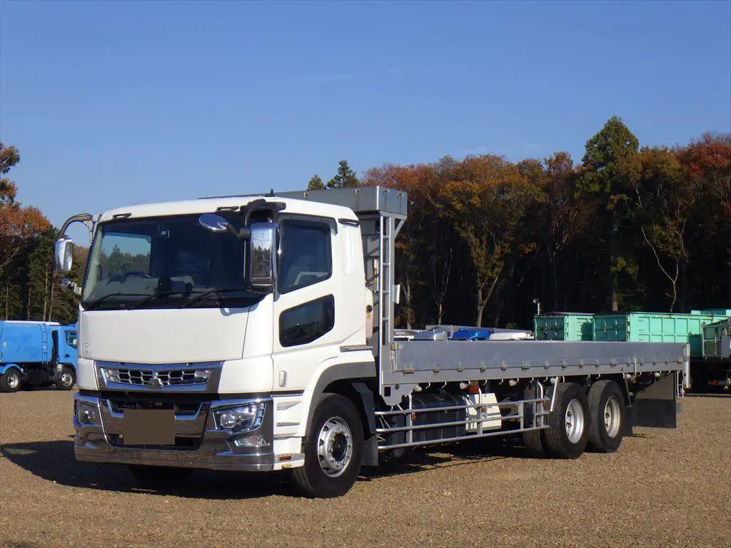 三菱 スーパーグレート 大型 平ボディ 床鉄板 アルミブロック の中古トラック【車両No.177979】