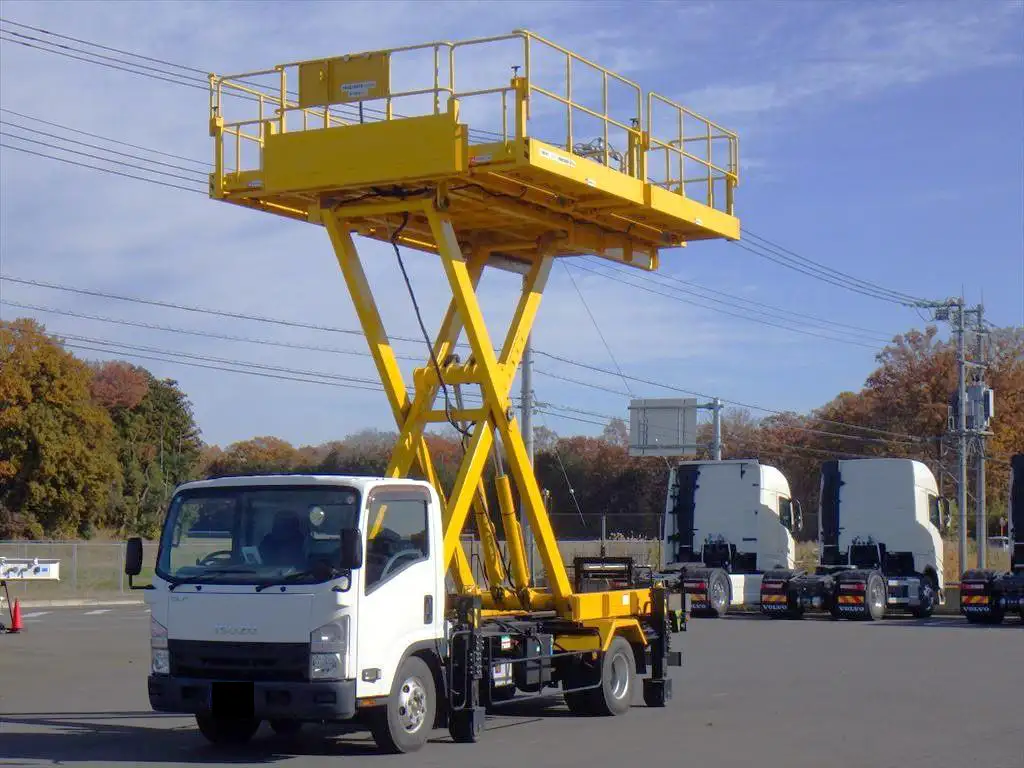 いすゞ エルフ 小型 高所・建柱車 高所作業車 TKG-NPR85YN の中古トラック【車両No.178037】