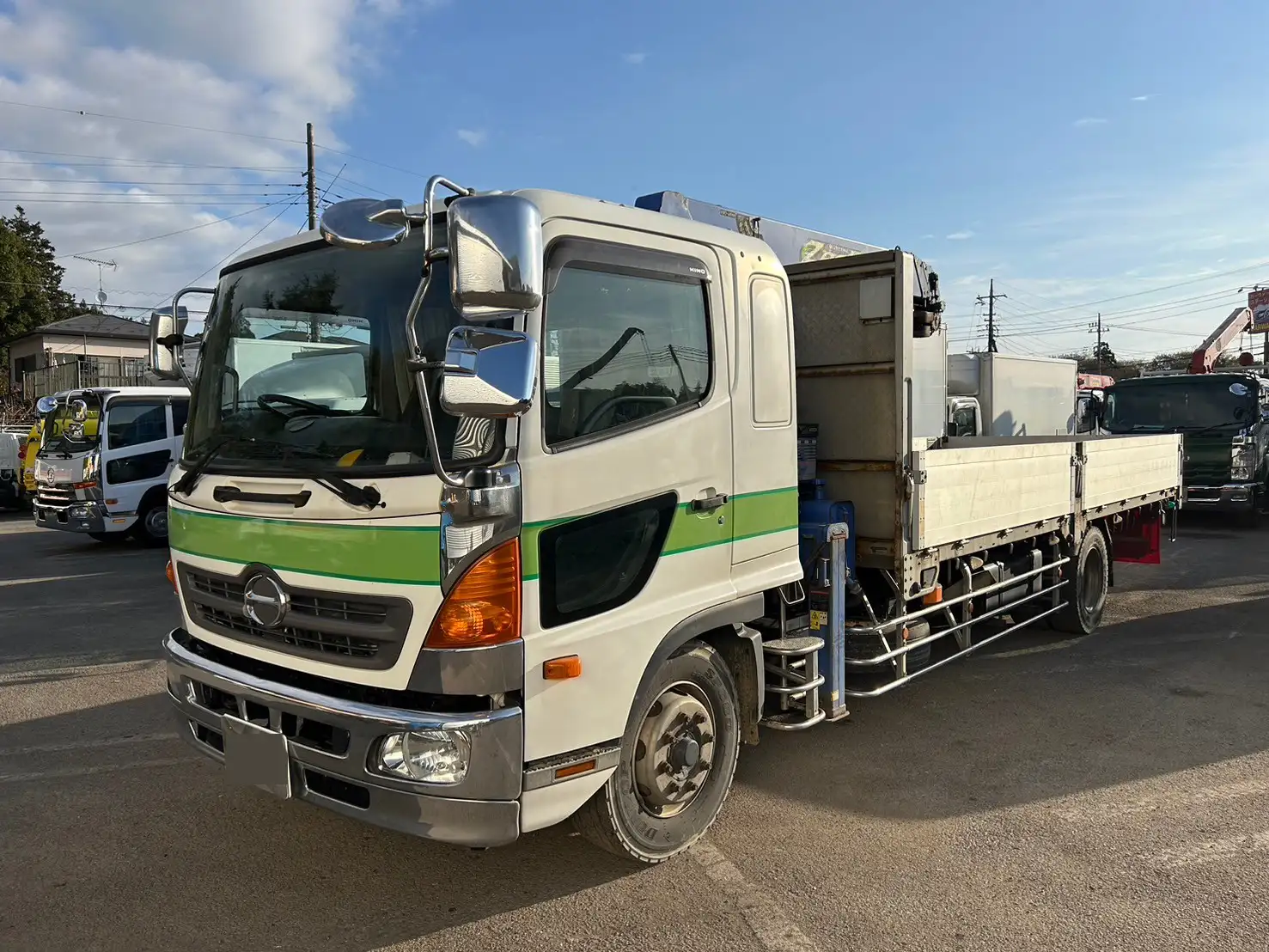 日野 レンジャー 中型/増トン クレーン付 アルミブロック エアサス の中古トラック【車両No.178343】