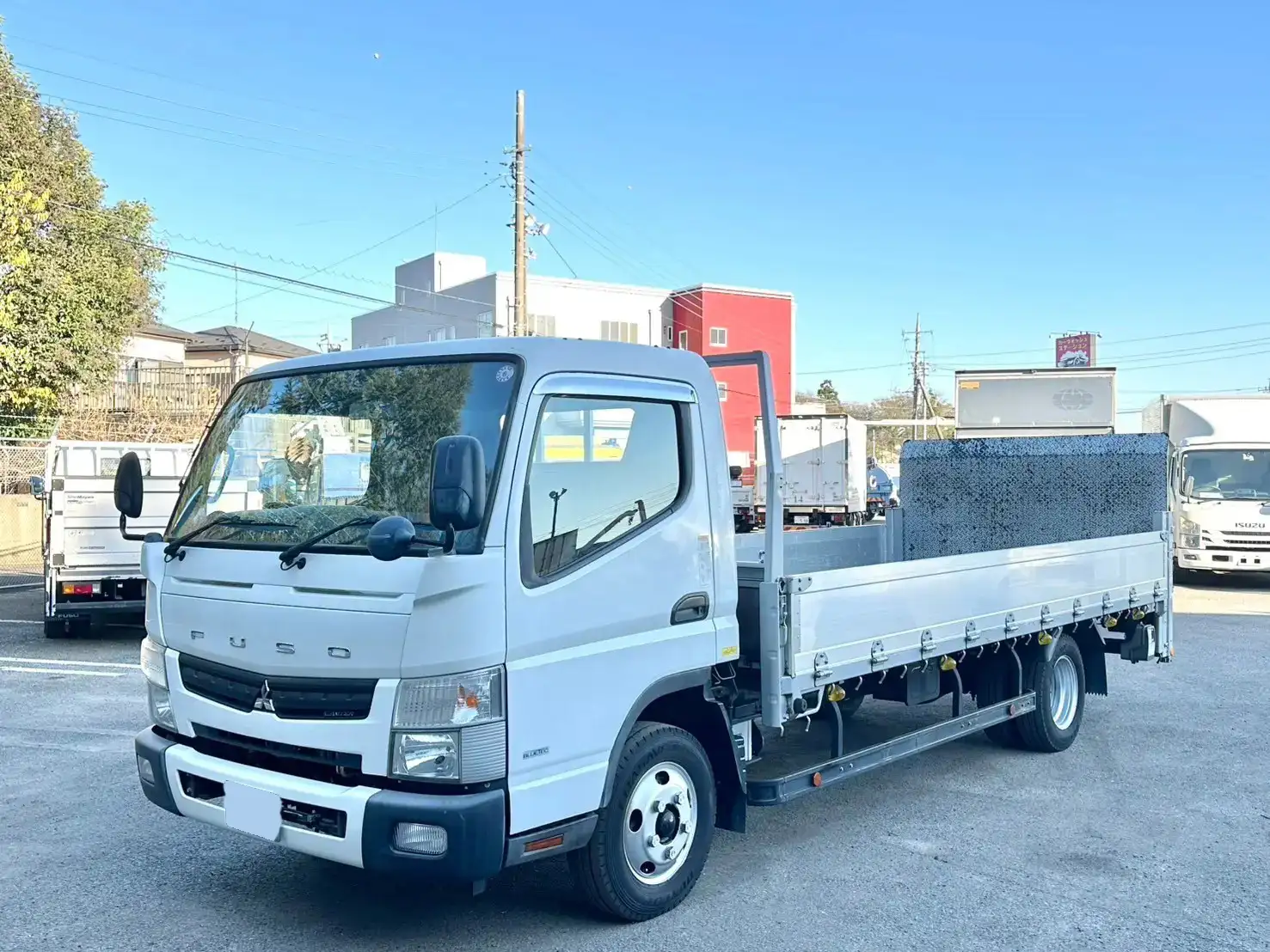 三菱 キャンター 小型 平ボディ パワーゲート 床鉄板 の中古トラック【車両No.178383】