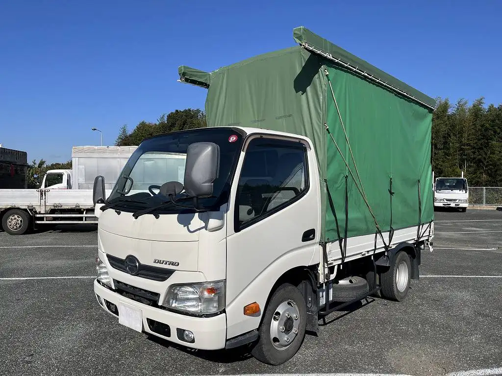 日野 デュトロ 小型 平ボディ 幌 TKG-XZU605M の中古トラック【車両No.178614】