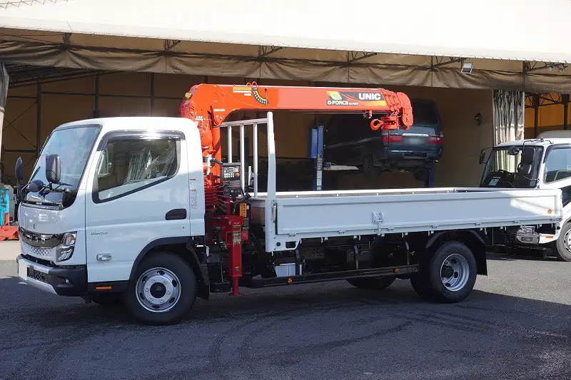 三菱 キャンター 小型 クレーン付 4段 ラジコン の中古トラック【車両No.178695】