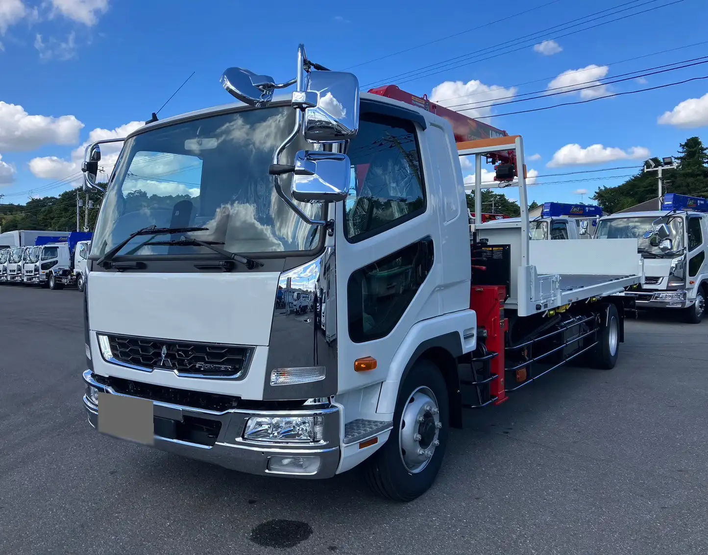 三菱 ファイター 中型/増トン 車両重機運搬 4段クレーン ラジコン の中古トラック【車両No.178931】