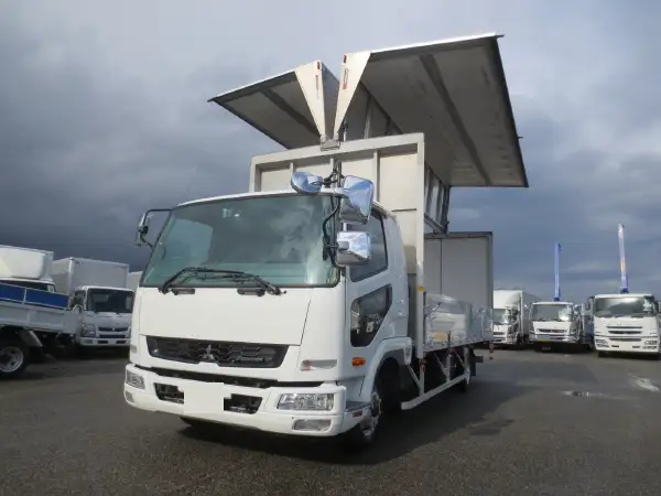 三菱 ファイター 中型/増トン ウイング ベッド TKG-FK61F の中古トラック【車両No.179012】