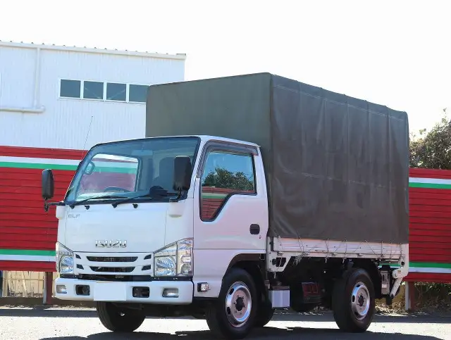 いすゞ エルフ 小型 平ボディ 幌 パワーゲート の中古トラック【車両No.179223】