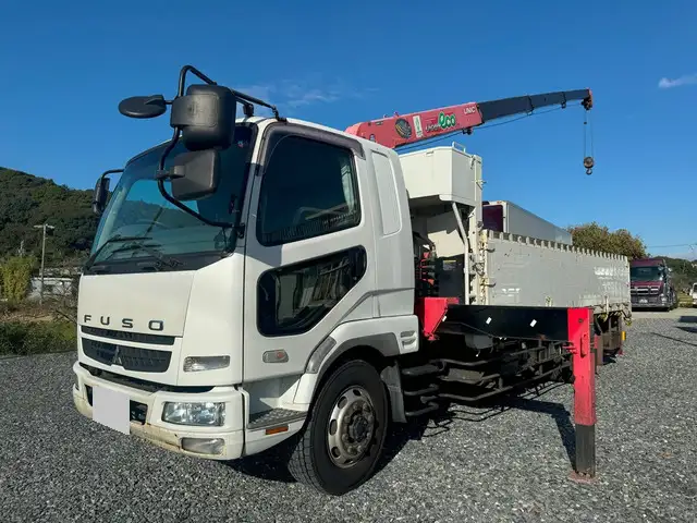 三菱 ファイター 中型/増トン クレーン付 床鉄板 4段 の中古トラック【車両No.179264】