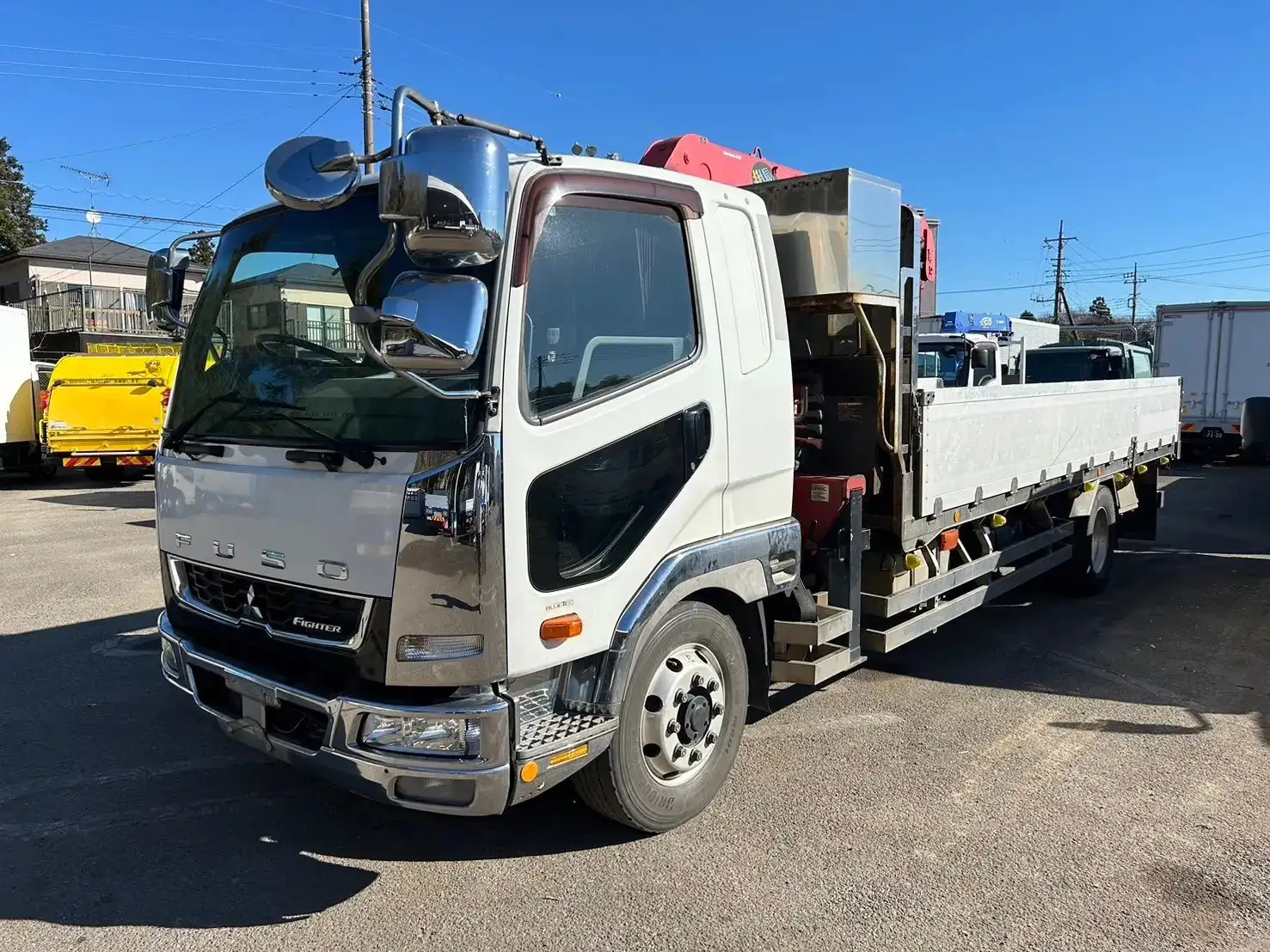 三菱 ファイター 中型/増トン クレーン付 アルミブロック エアサス の中古トラック【車両No.179385】