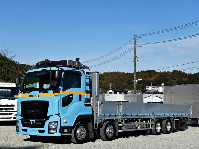いすゞ ギガ 大型 平ボディ 床鉄板 アルミブロック の中古トラック【車両No.179841】