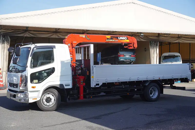 三菱 ファイター 中型/増トン クレーン付 アルミブロック 4段 の中古トラック【車両No.179951】