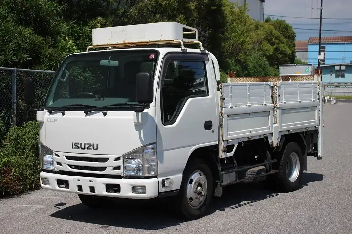 いすゞ エルフ 小型 平ボディ パワーゲート 床鉄板 の中古トラック【車両No.179968】