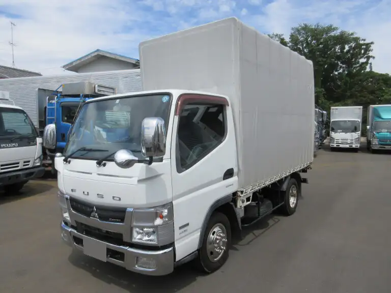 三菱 キャンター 小型 平ボディ 幌 カスタム の中古トラック【車両No.180449】