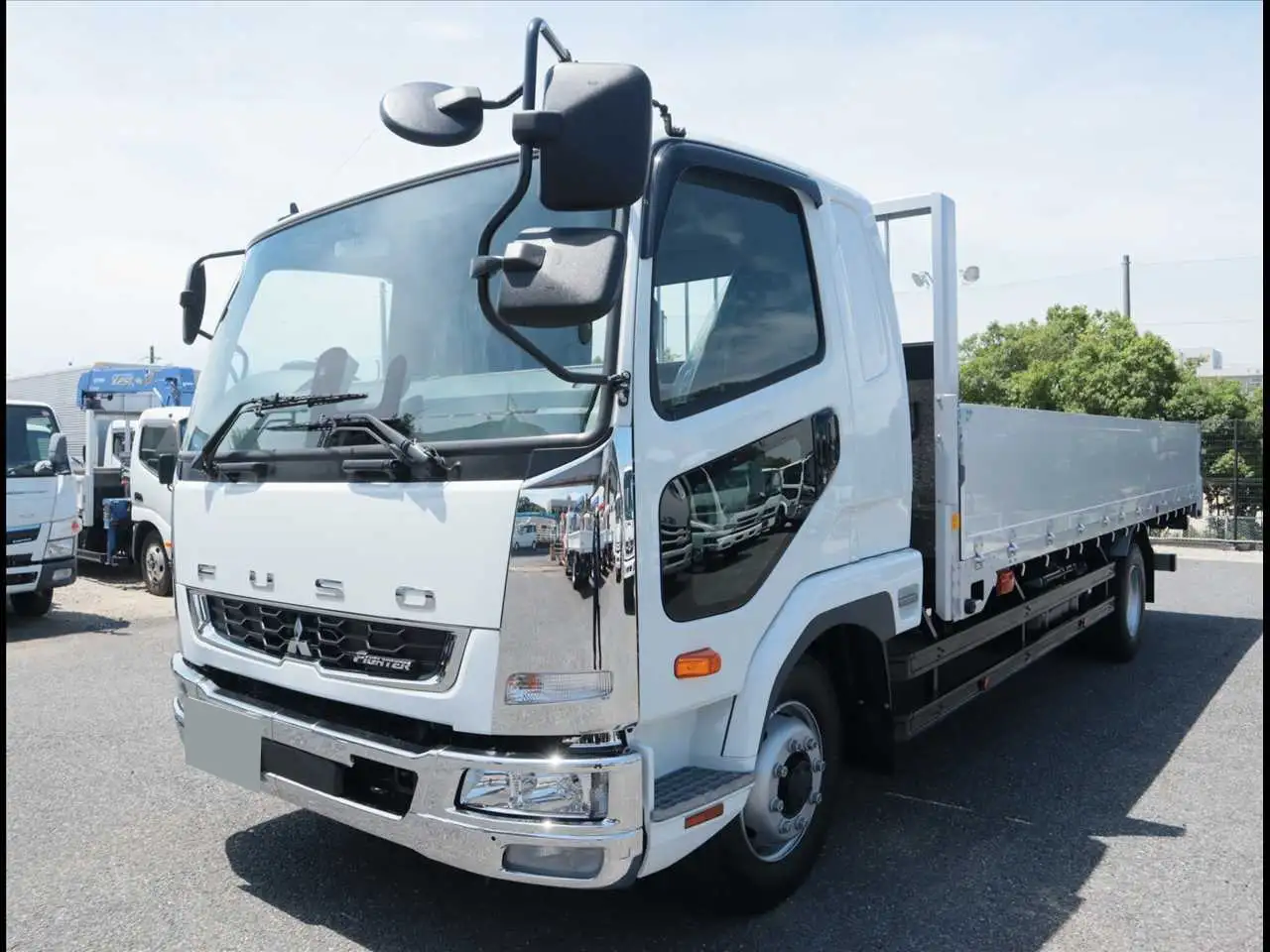 三菱 ファイター 中型/増トン 平ボディ アルミブロック ベッド の中古トラック【車両No.180526】