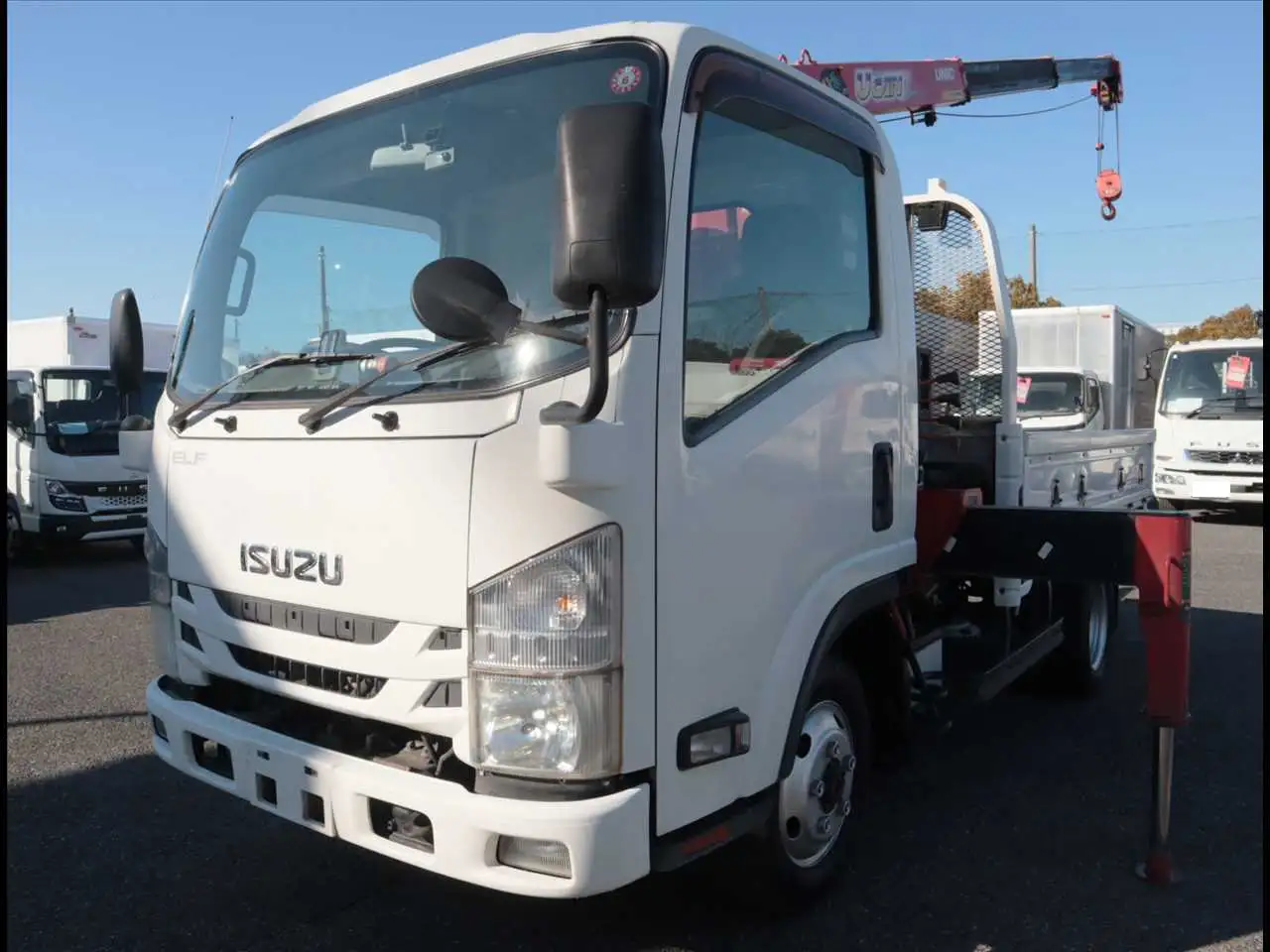 いすゞ エルフ 小型 クレーン付 床鉄板 3段 の中古トラック【車両No.180515】
