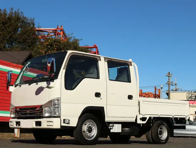いすゞ エルフ 小型 平ボディ Wキャブ 床鉄板 の中古トラック【車両No.180535】