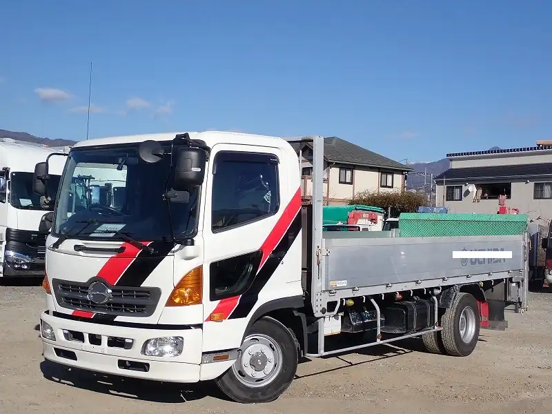 日野 レンジャー 中型/増トン 平ボディ 床鉄板 アルミブロック の中古トラック【車両No.180625】