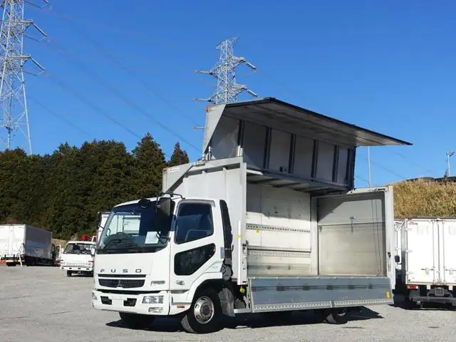 三菱 ファイター 中型/増トン ウイング パワーゲート PDG-FK71F の中古トラック【車両No.180813】