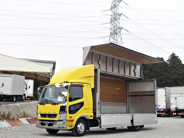 三菱 ファイター 中型/増トン ウイング パワーゲート ベッド の中古トラック【車両No.180754】