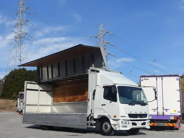三菱 ファイター 中型/増トン ウイング ベッド QKG-FK62FZ の中古トラック【車両No.180789】