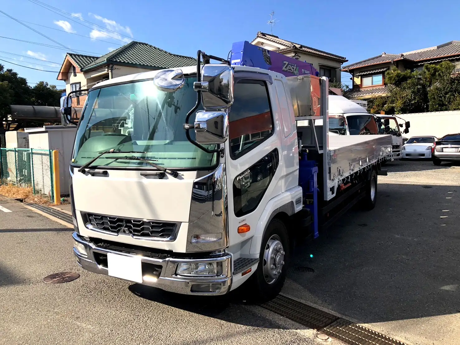 三菱 ファイター 中型/増トン クレーン付 アルミブロック 5段 の中古トラック【車両No.180938】