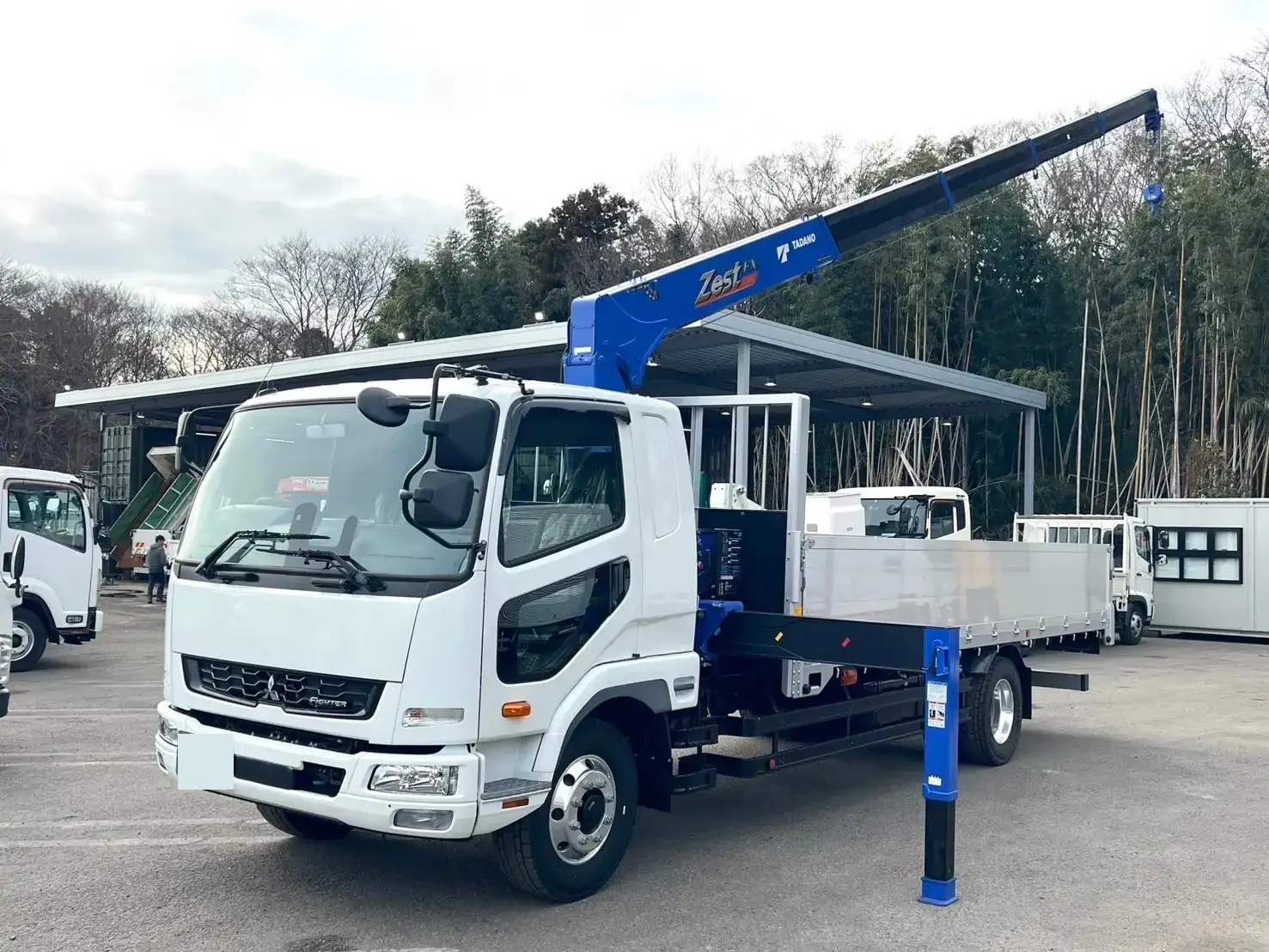 三菱 ファイター 中型/増トン クレーン付 アルミブロック 5段 の中古トラック【車両No.181204】