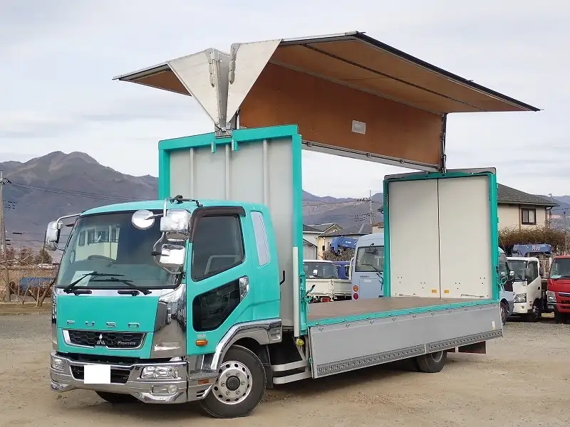 三菱 ファイター 中型/増トン ウイング エアサス ベッド の中古トラック【車両No.181565】